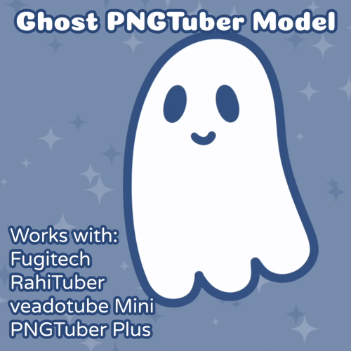 Ghost Gif of a ghost looking around and opening it's mouth